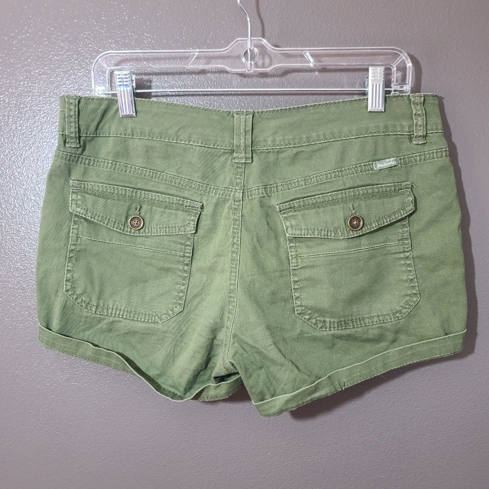 Vintage UNIONBAY Green Khaki Button Pocket Shorts - Picture 5 of 11